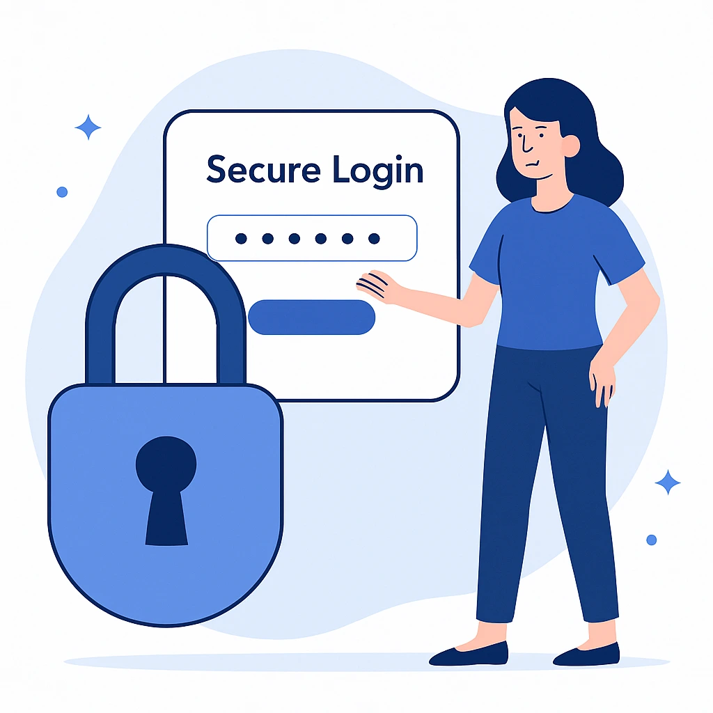 SpendLog secure login screen